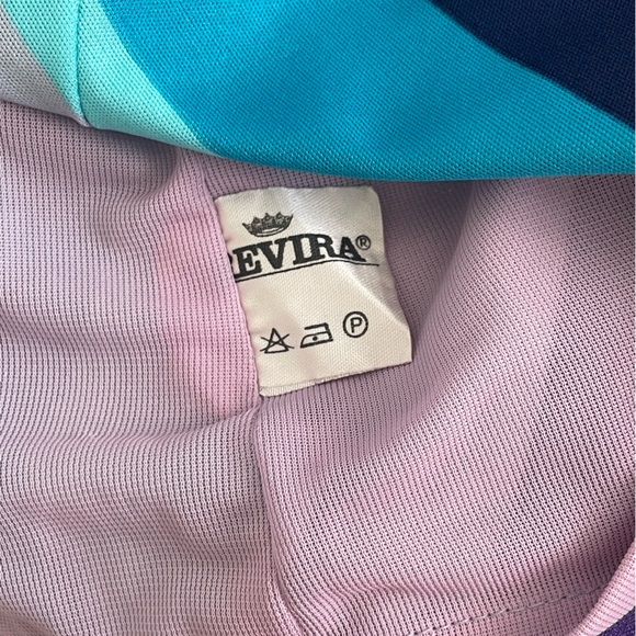 Vtg. 70’s/80’s Faux Wrap Around Sleeveless Dress w/attached camisole - Picture 6 of 7